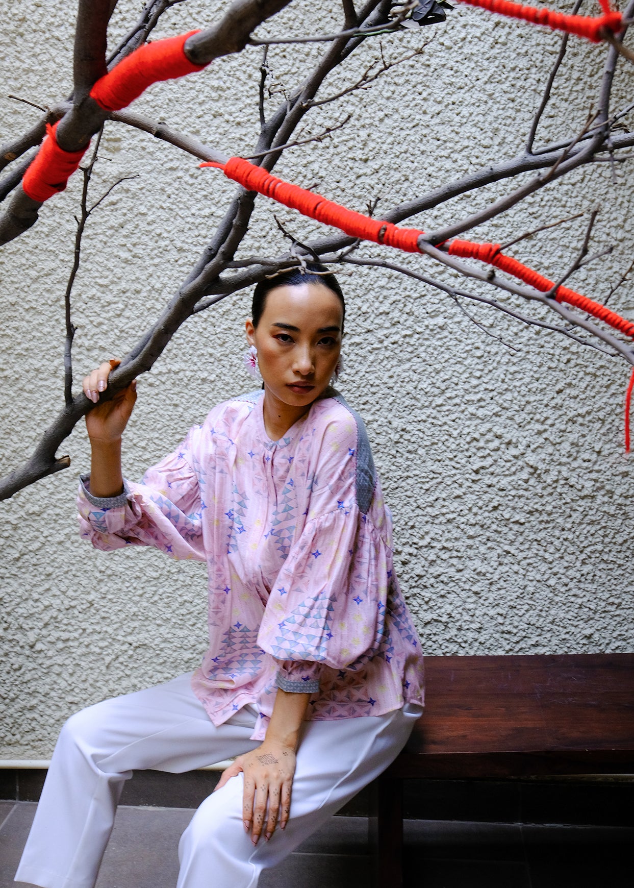 Joy Box Pleat Blouse