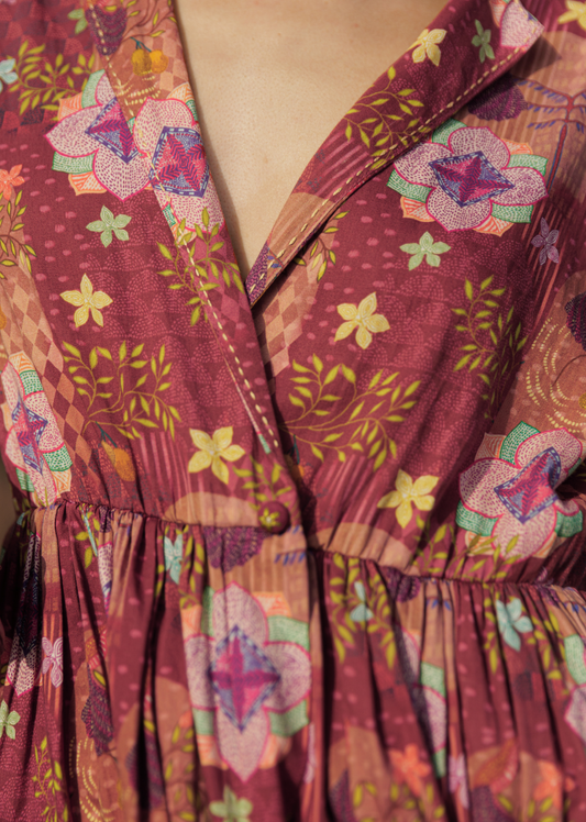 Wild Grace Wrap Dress (RTS)