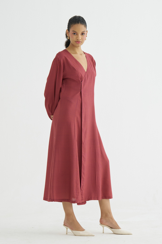 Spice Reverie Midi Dress (RTS)