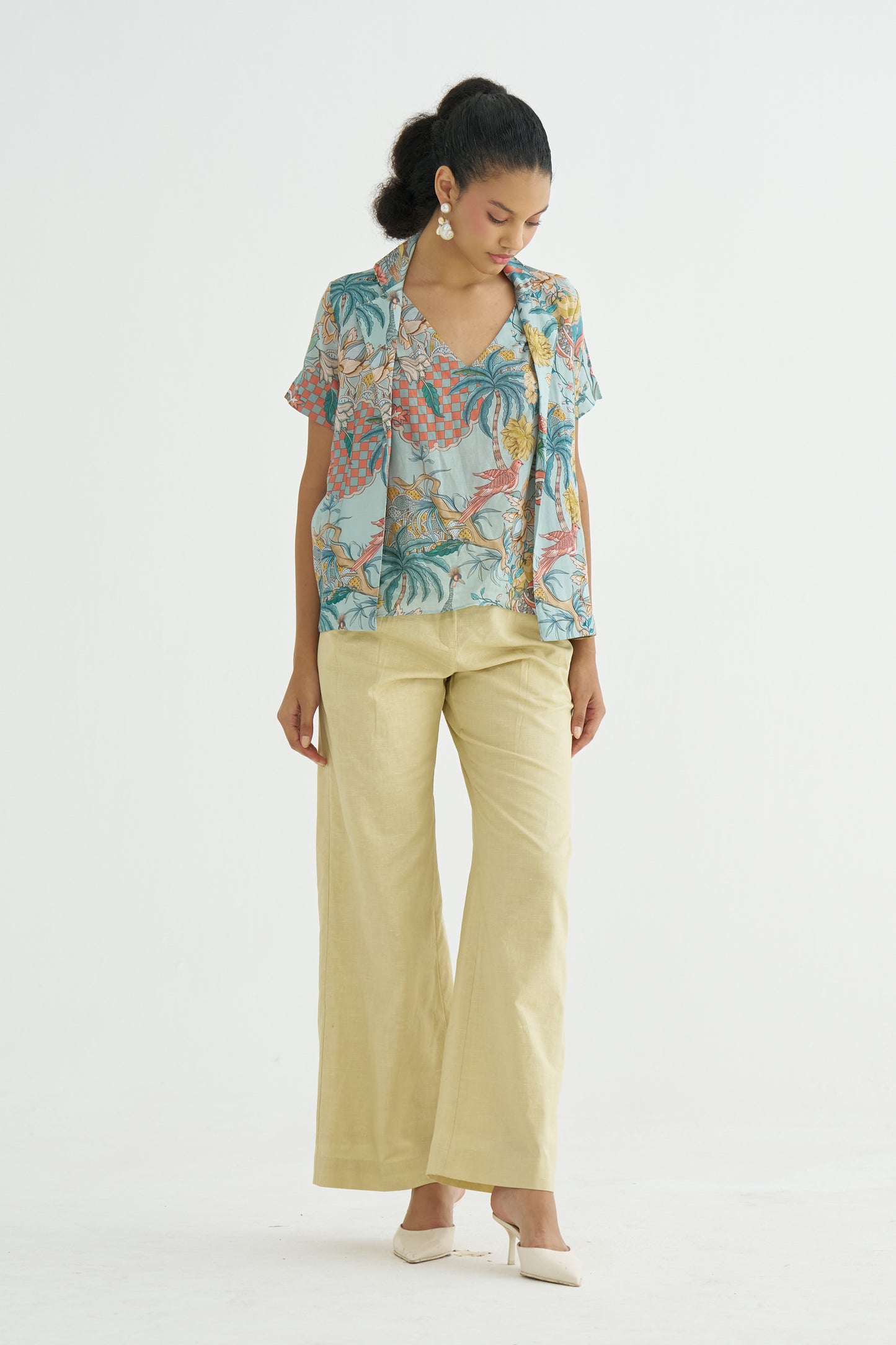 Dahlia Lime Trousers