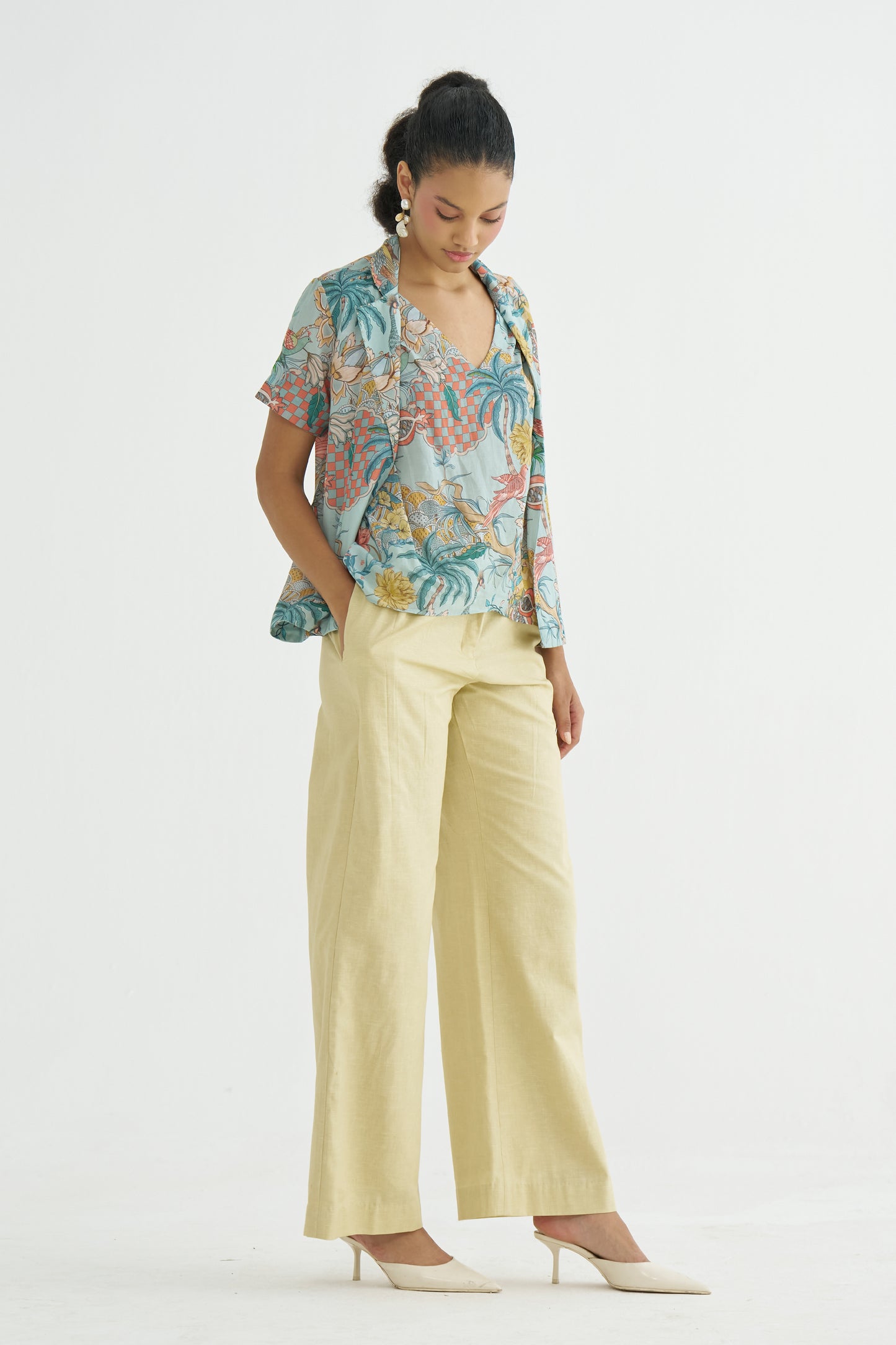 Dahlia Lime Trousers