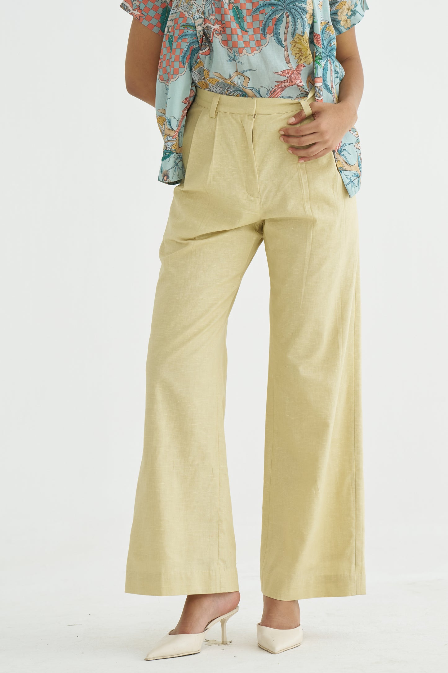 Dahlia Lime Trousers