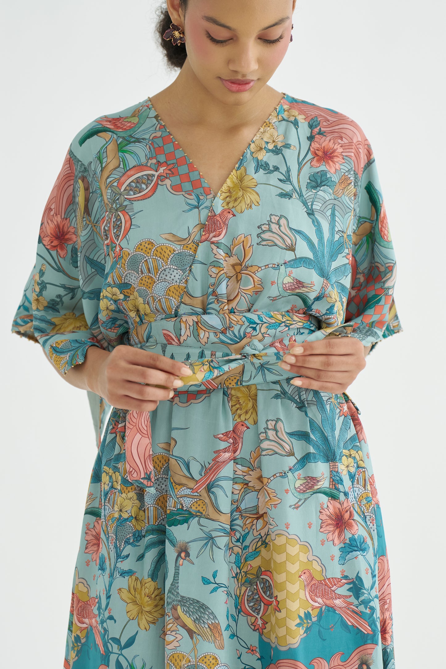 Peony Kaftan Dress (RTS)
