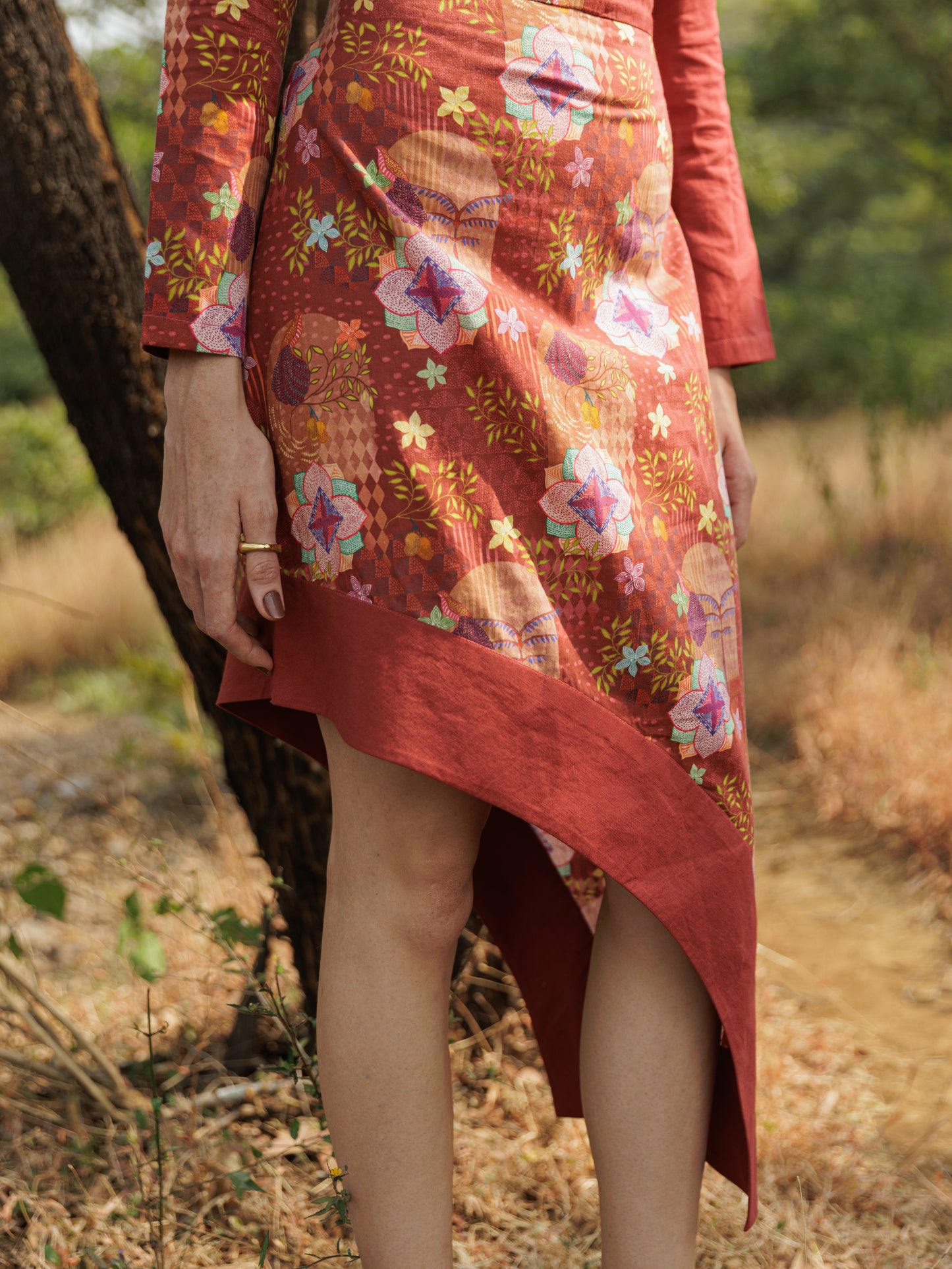 Russet Bloom Dress (RTS)