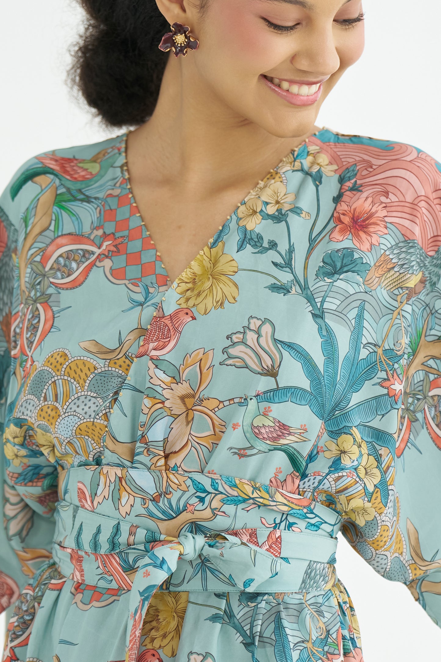 Peony Kaftan Dress (RTS)