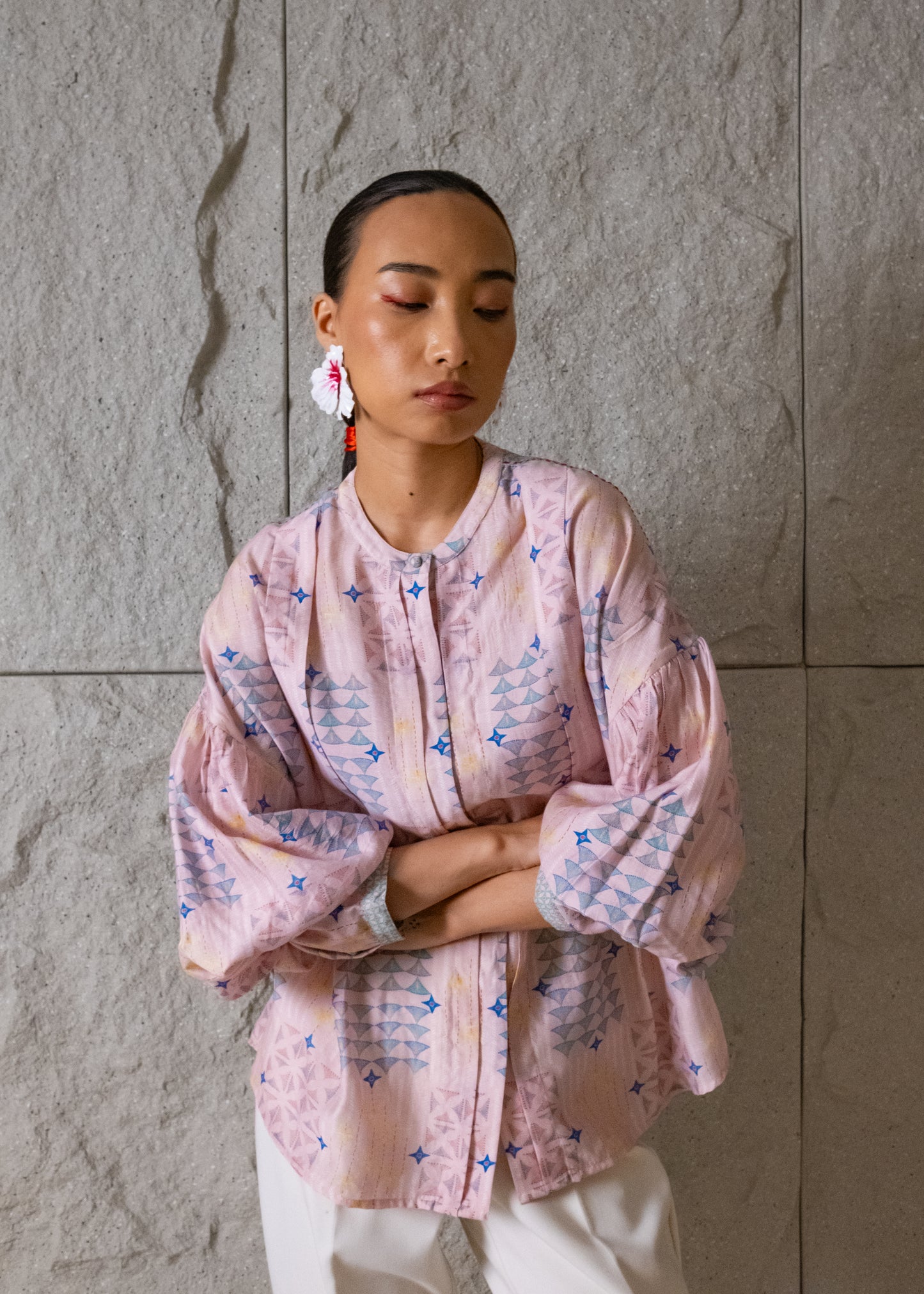 Joy Box Pleat Blouse