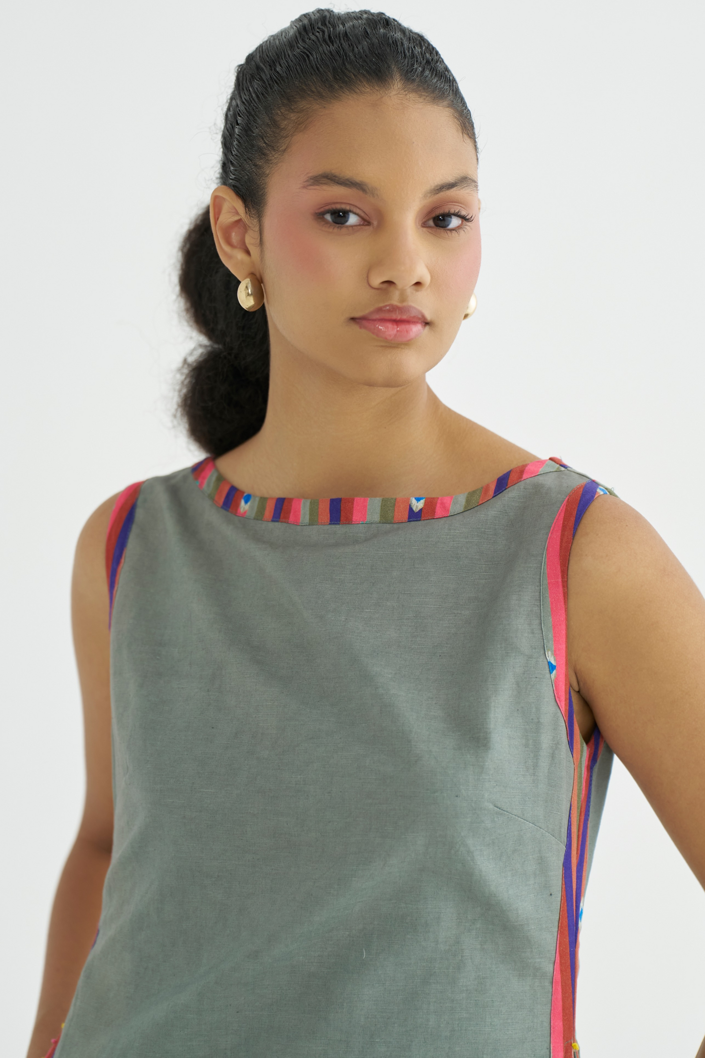 Olive Secret Margin Dress (RTS)