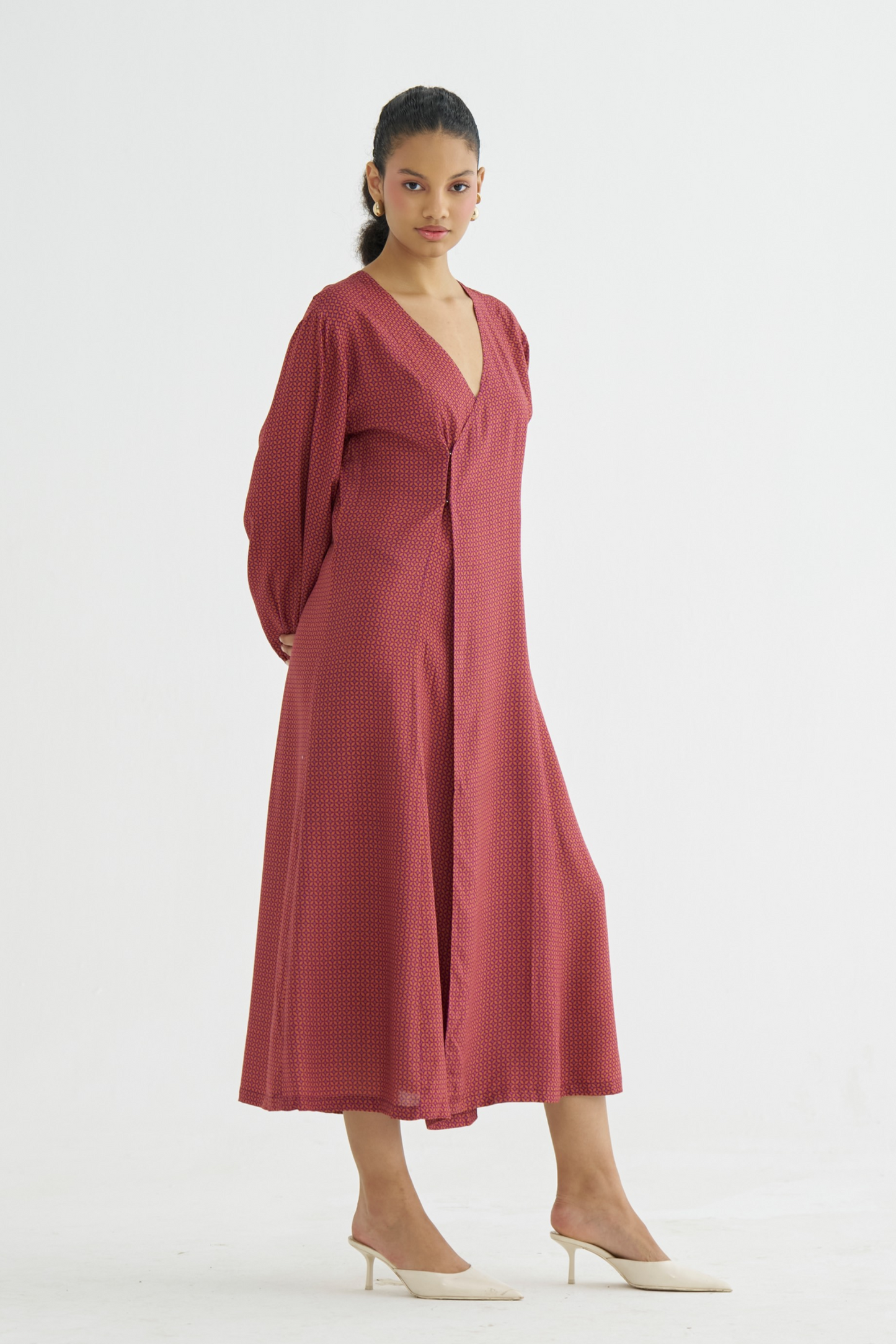 Spice Reverie Midi Dress (RTS)
