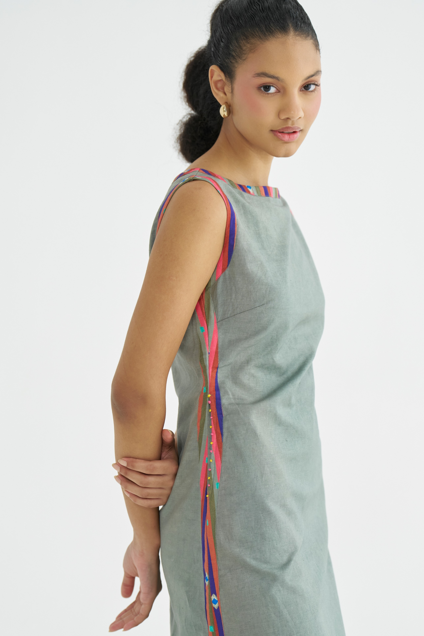 Olive Secret Margin Dress (RTS)