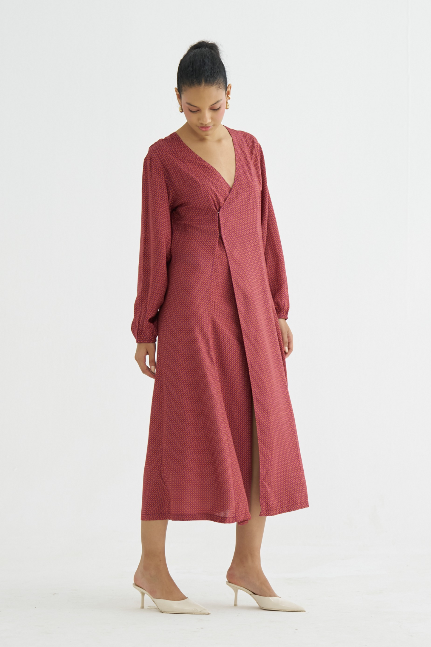 Spice Reverie Midi Dress (RTS)