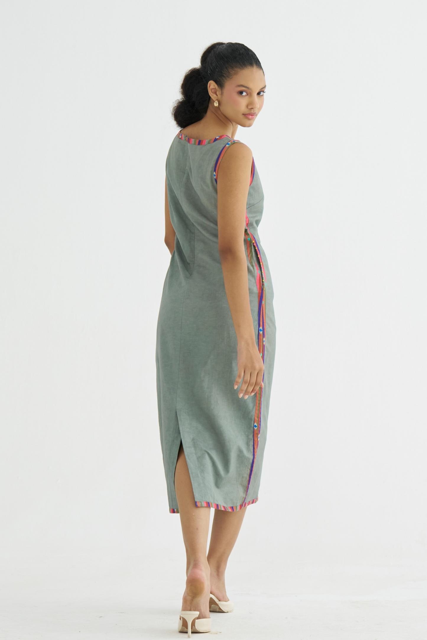 Olive Secret Margin Dress (RTS)