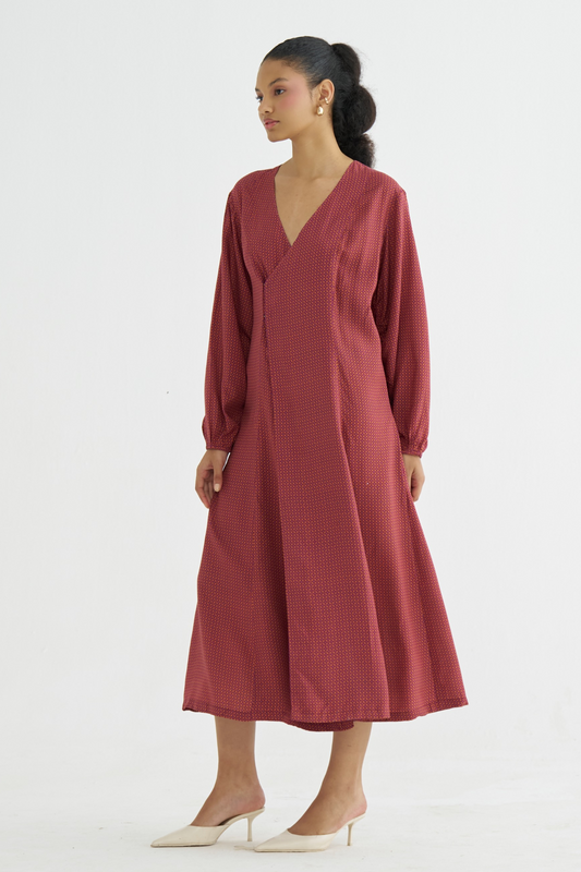 Spice Reverie Midi Dress (RTS)