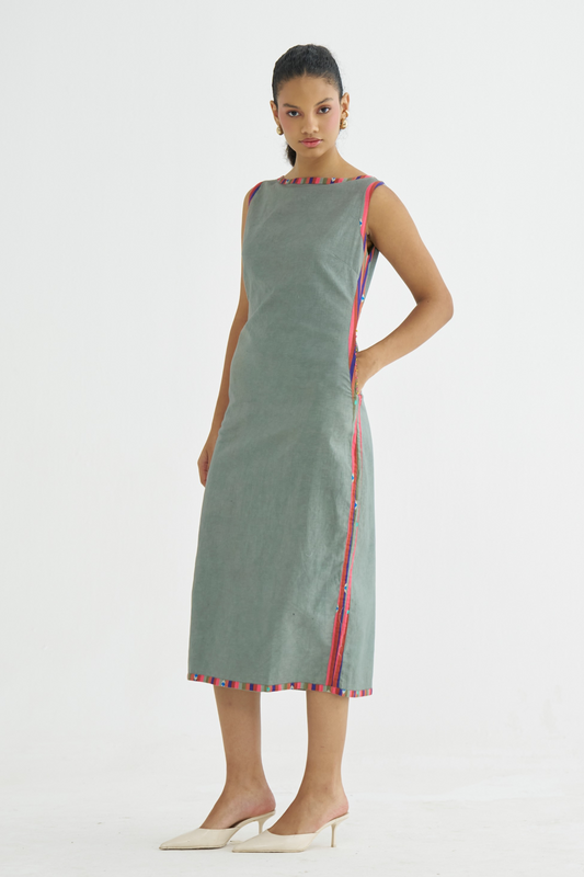 Olive Secret Margin Dress (RTS)