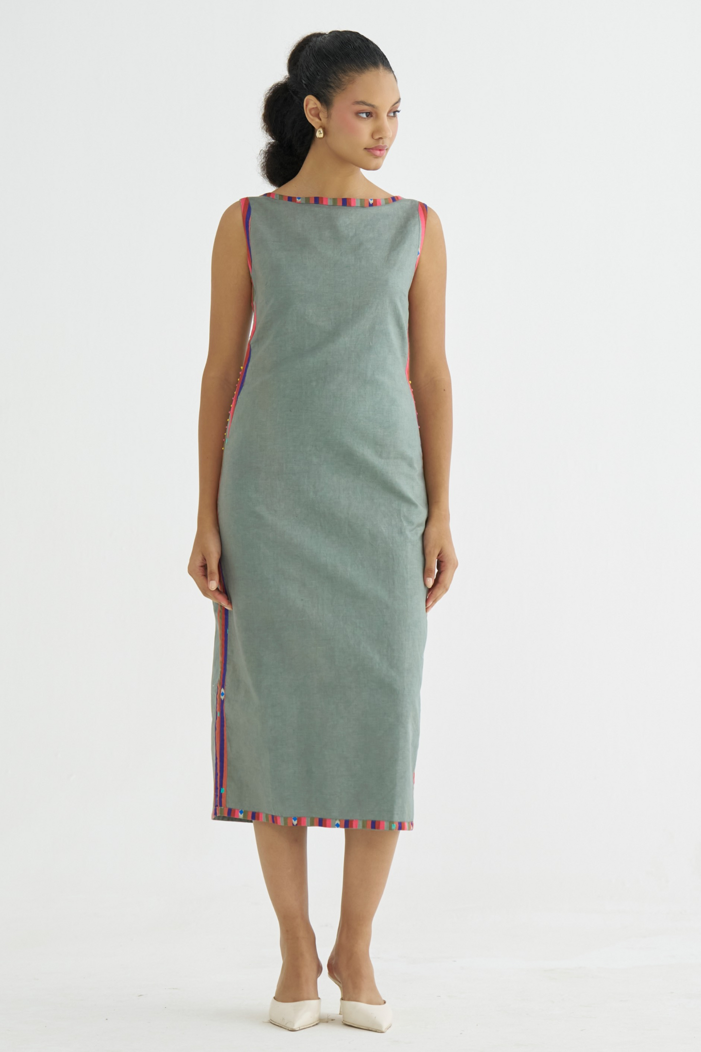 Olive Secret Margin Dress (RTS)